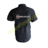 Gilera Racing Shirt, Crew Shirt Black, NASCAR Shirt,