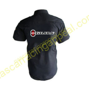 Gilera Racing Shirt, Crew Shirt Black, NASCAR Shirt,