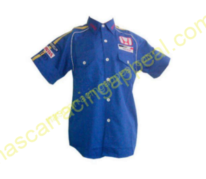 Honda Racing Shirt, BAR Blue Crew Shirt, NASCAR Shirt,