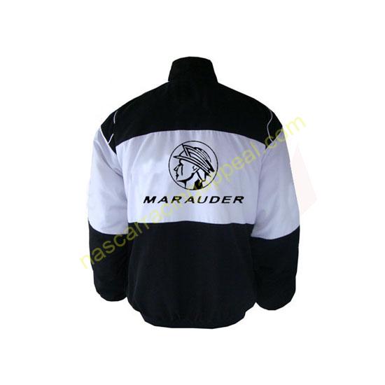 Marauder Racing Jacket Black and White