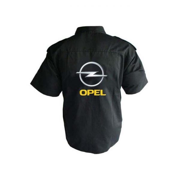 Opel Black Crew Shirt back
