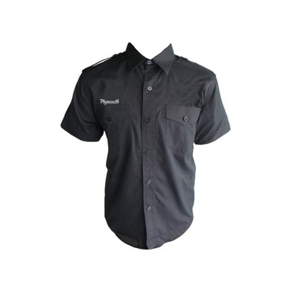 Plymouth Crew Shirt Black front