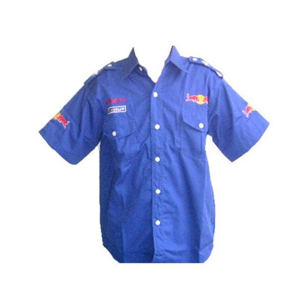 Red Bull Crew Shirt Royal Blue front
