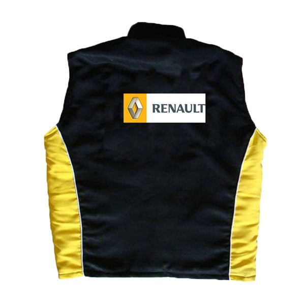 Renault Black and Yellow Vest Back