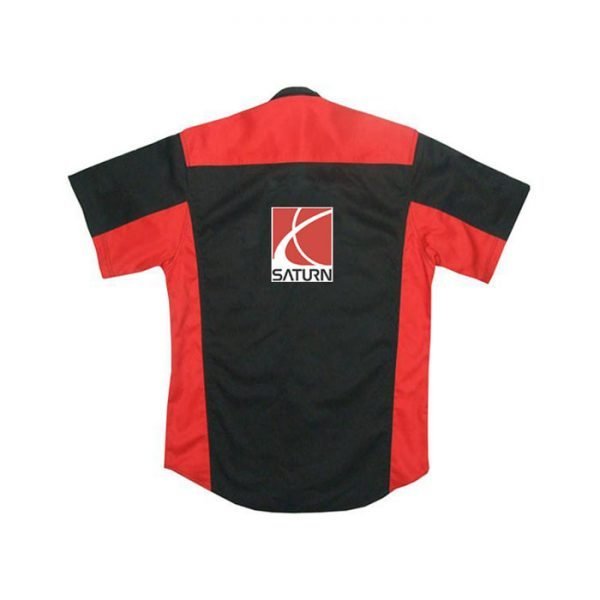 Saturn Black and Red Crew Shirt back