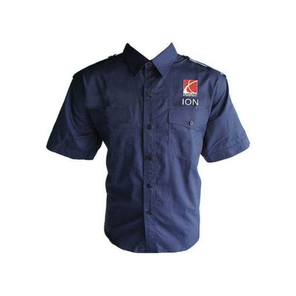 Saturn Ion Blue Crew Shirt front
