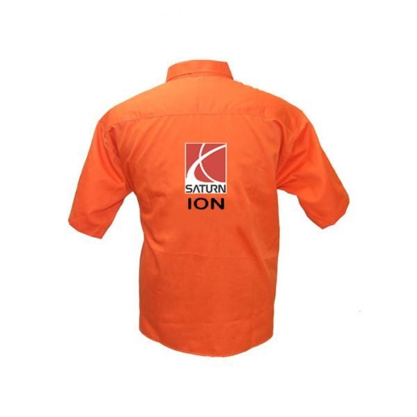 Saturn Ion Orange Crew Shirt back