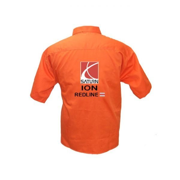Saturn Ion Redline Orange Crew Shirt back
