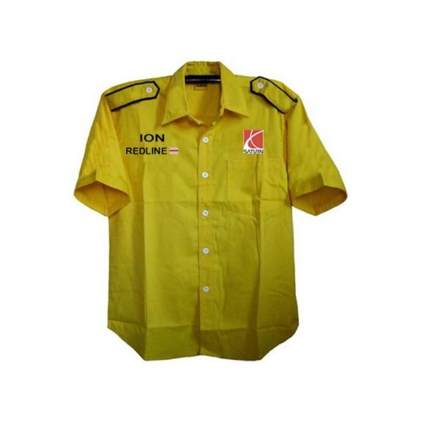 Saturn Ion Redline Yellow Crew Shirt front