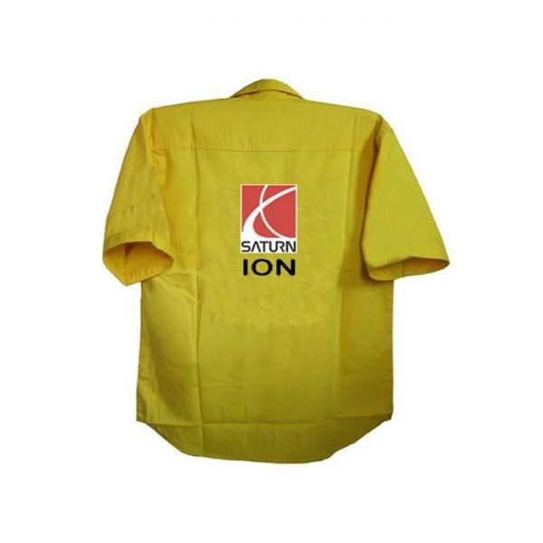Saturn Ion Yellow Crew Shirt back