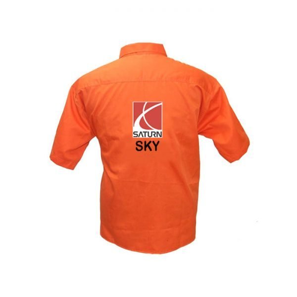 Saturn Sky Orange Crew Shirt back