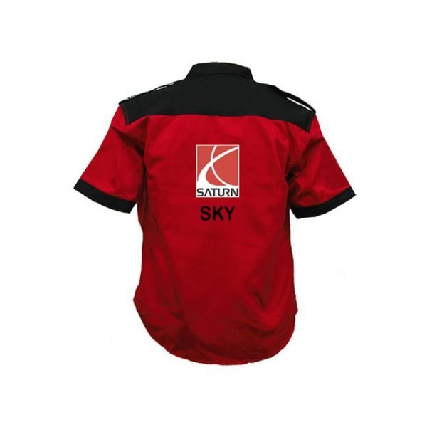 Saturn Sky Red and Black Crew Shirt back