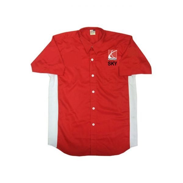 Saturn Sky Red and White Crew Shirt front