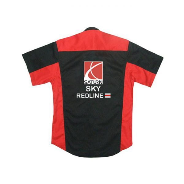 Saturn Sky Redline Black and Red Crew Shirt back