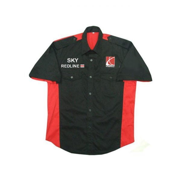 Saturn Sky Redline Black and Red Crew Shirt front