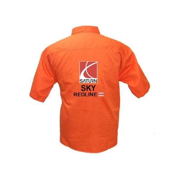 Saturn Sky Redline Orange Crew Shirt back