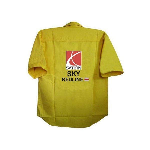 Saturn Sky Redline Yellow Crew Shirt back 1
