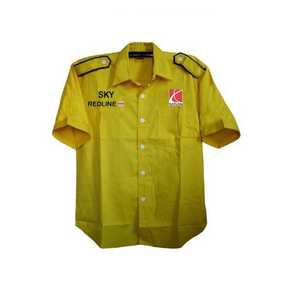 Saturn Sky Redline Yellow Crew Shirt front