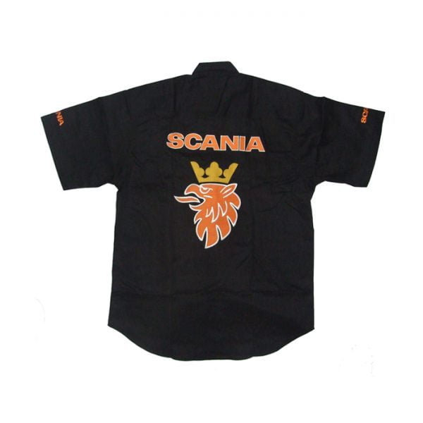 Scania Black Racing Crew Shirt back 1
