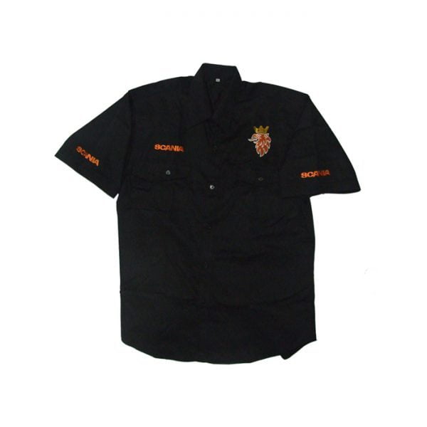 Scania Black Racing Crew Shirt front 1