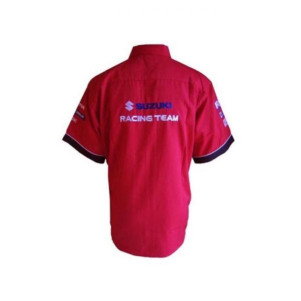 Suzuki Crew Shirt Red and Black back