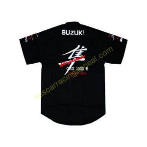 Suzuki Hayabusa Crew Shirt Black back 600x600