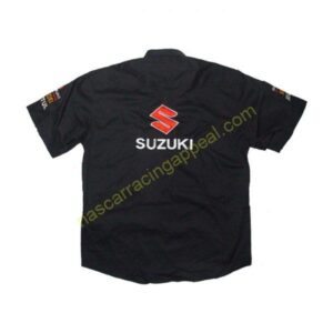 Suzuki Racing Black Red Crew Shirt back 600x600