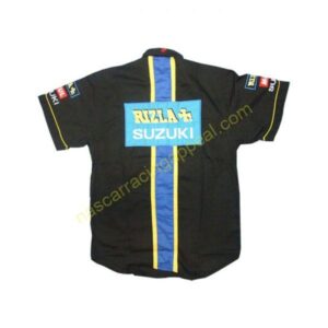 Suzuki Rizla Black Racing Crew Shirt Hemd back 600x600