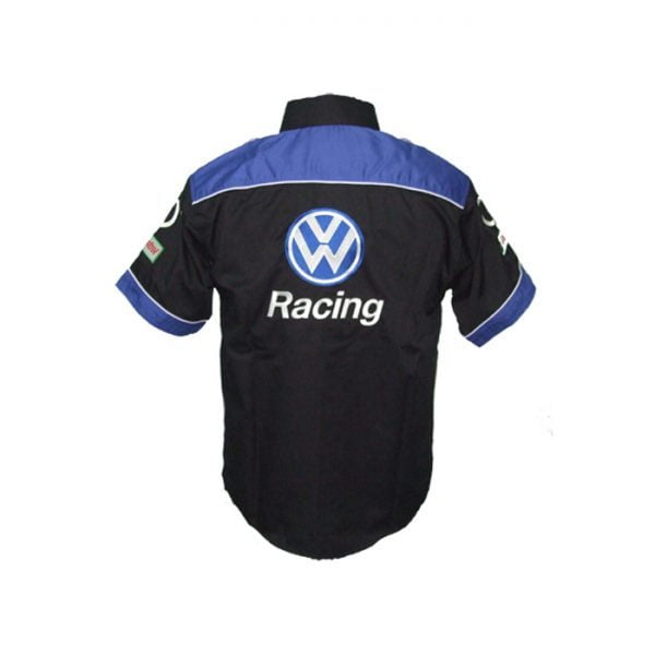 VW Volkswagen O2 Crew Shirt Black and Blue back