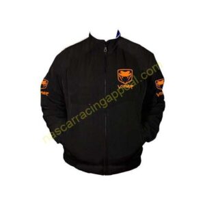 Viper Fangs Jacket Black with Orange Embroidery