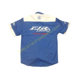 Yamaha FJR 1300 Blue Racing Crew Shirt back 600x600