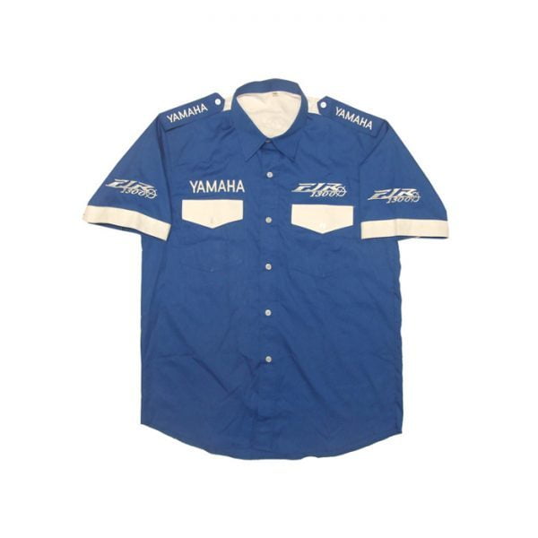 Yamaha FJR 1300 Blue Racing Crew Shirt front