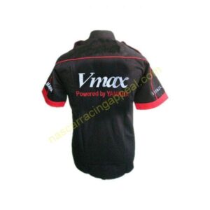 Yamaha Vmax Crew Shirt Black and Red back 600x600