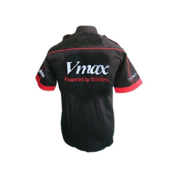 Yamaha Vmax Crew Shirt Black and Red back