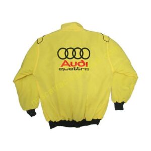 Audi Quattro Racing Jacket Yellow back