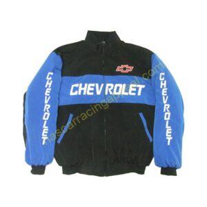 Chevrolet Blue Black Racing Jacket