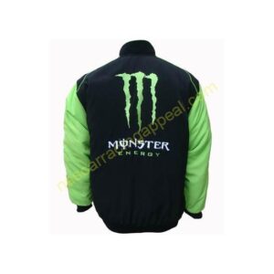 Kawasaki Energy Motorcycle Jacket Black and Green