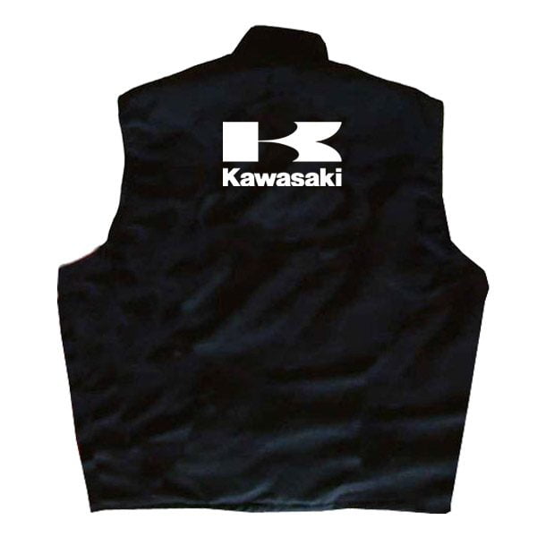 kawasaki vest black back