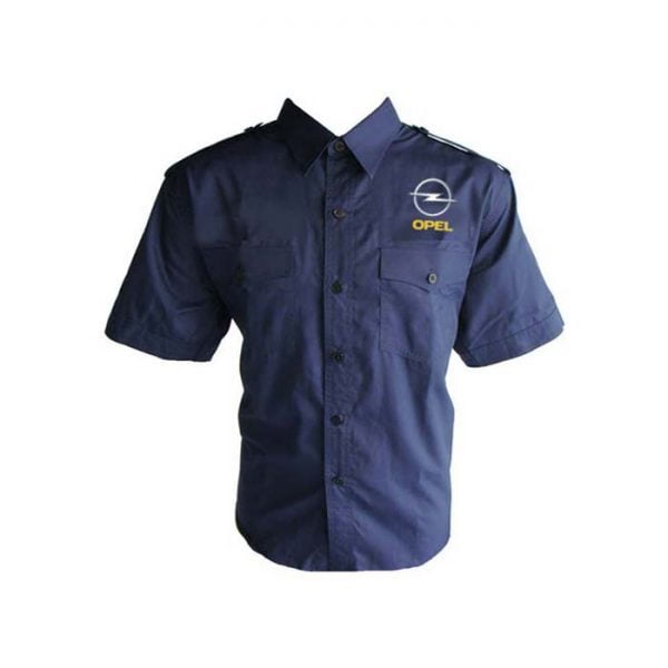 opel blue crew shirt front