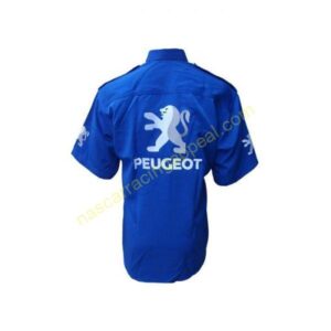 peugeot crew shirt royal blue back