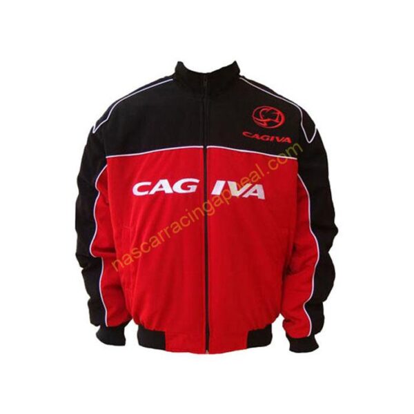 Cagiva Motorcycle Jacket Black and Red