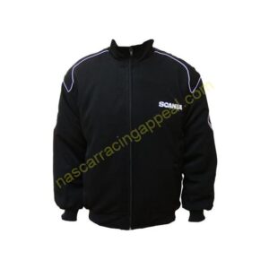 Saab Scania Black Racing Jacket Coat