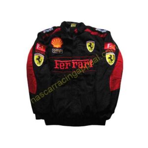 Ferrari F1 Racing Team Jacket Black with Red Trim