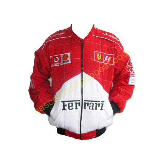 Ferrari F1 red & White quilted back New