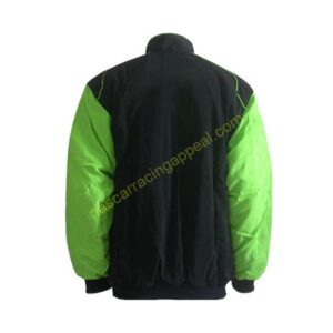 Plain Jacket Black with Light Green Sleeves