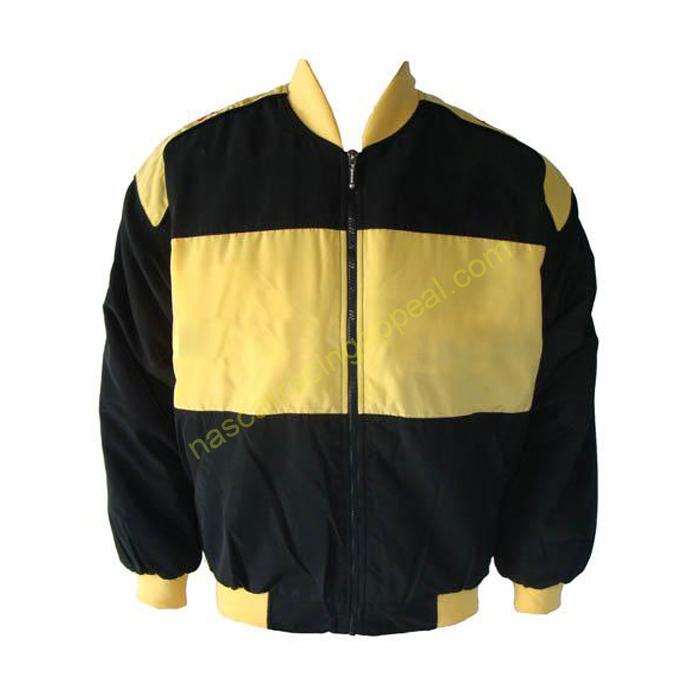 Plain Jacket Black and Yellow | NascarRacingAppeal