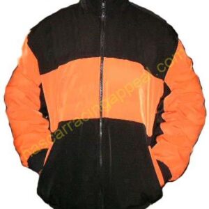 Plain Jacket Black and Orange