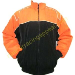 Plain Jacket Orange and Black