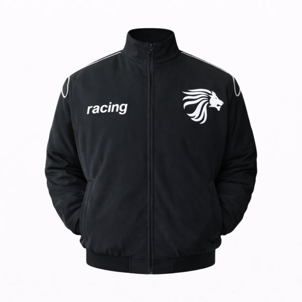 Bright yellow Aprilia racing jacket featuring minimal embroidery for a sleek and everyday motorsport look.