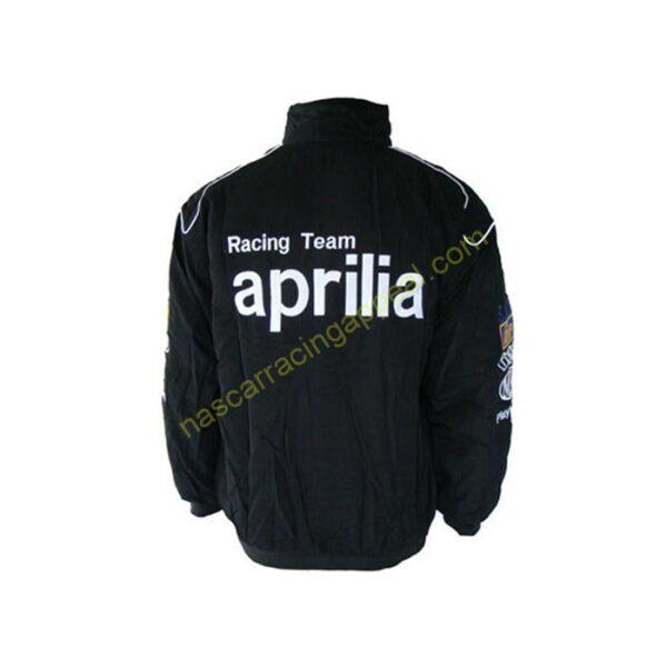 Aprilia Racing Team Black Red Jacket Coat back